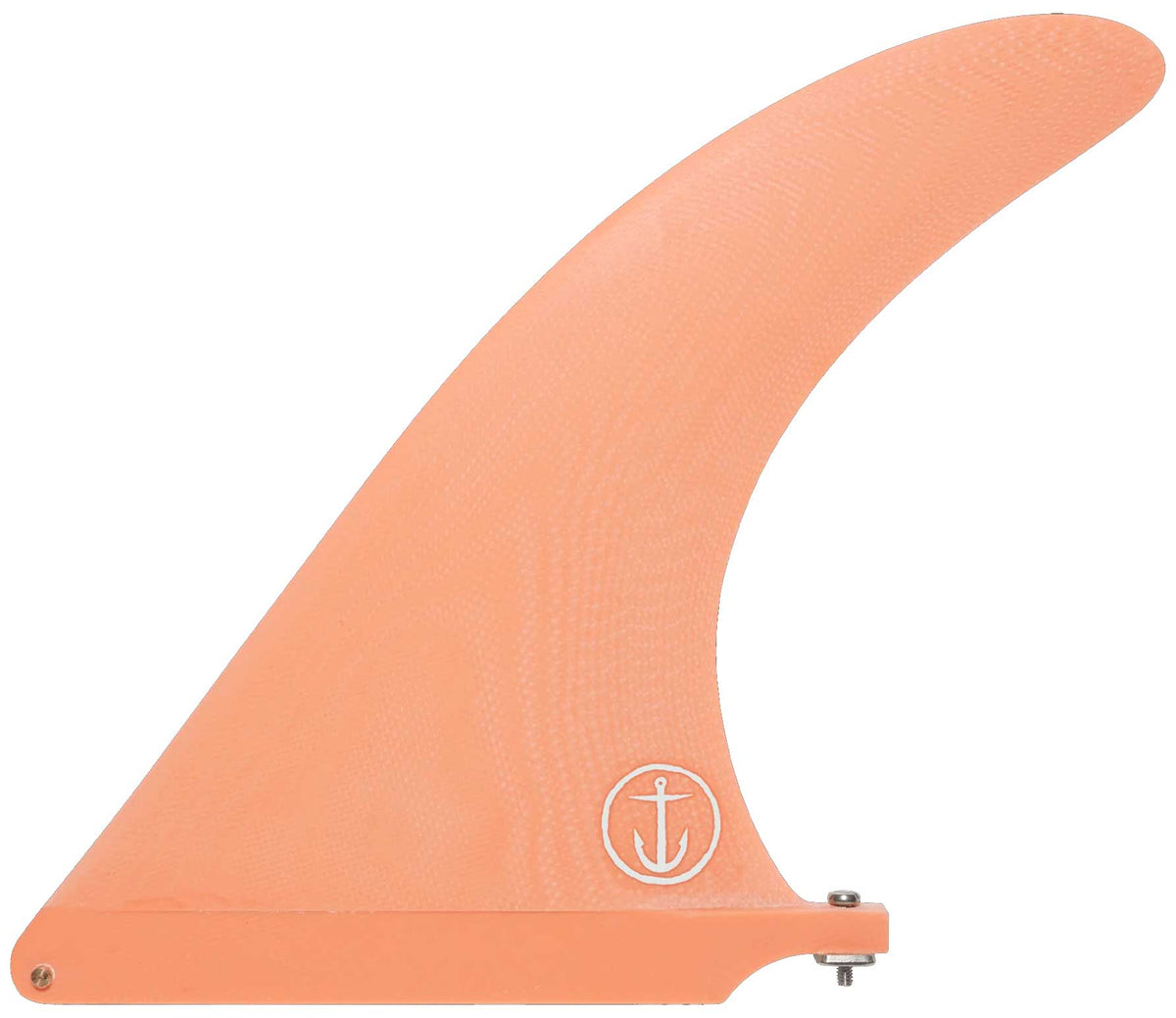 Captain Fin Raked Longboard Fin - Salmon