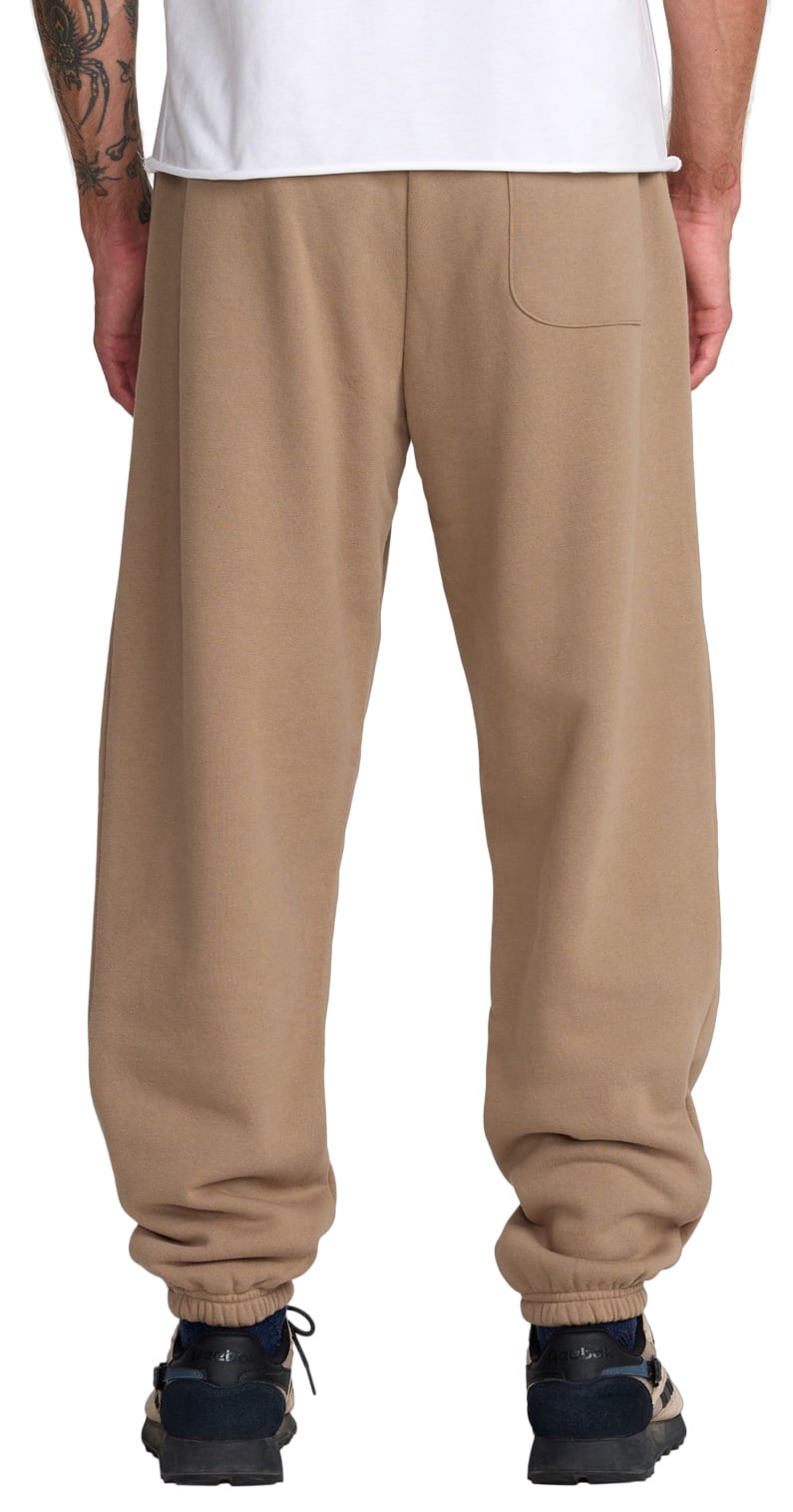 RVCA VA Essential Men's Sweatpants - Dark Khaki – back view