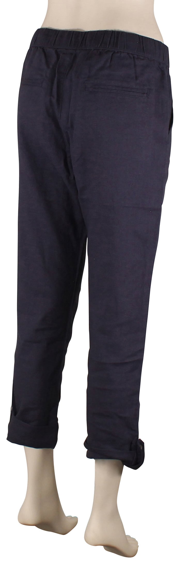 Roxy On The Seashore Linen Pants - Mood Indigo – back view