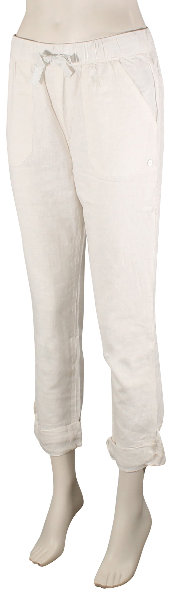 Roxy On The Seashore Linen Pants - Snow White