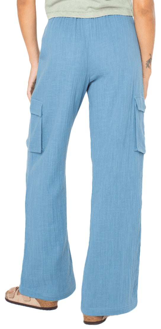 Roxy Precious Cargo Pants - Captain Blue Solid – back view