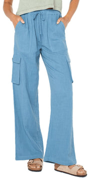 Roxy Precious Cargo Pants - Captain Blue Solid