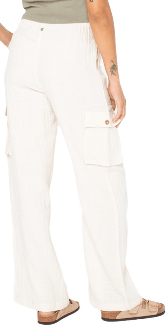 Roxy Precious Cargo Pants - Parchment – back view