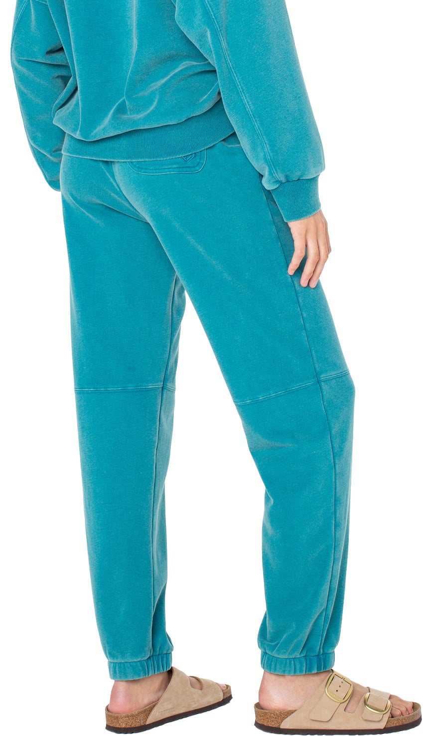 Roxy Oasis Haze Sweatpants - Deep Lagoon Vintage Wash – back view