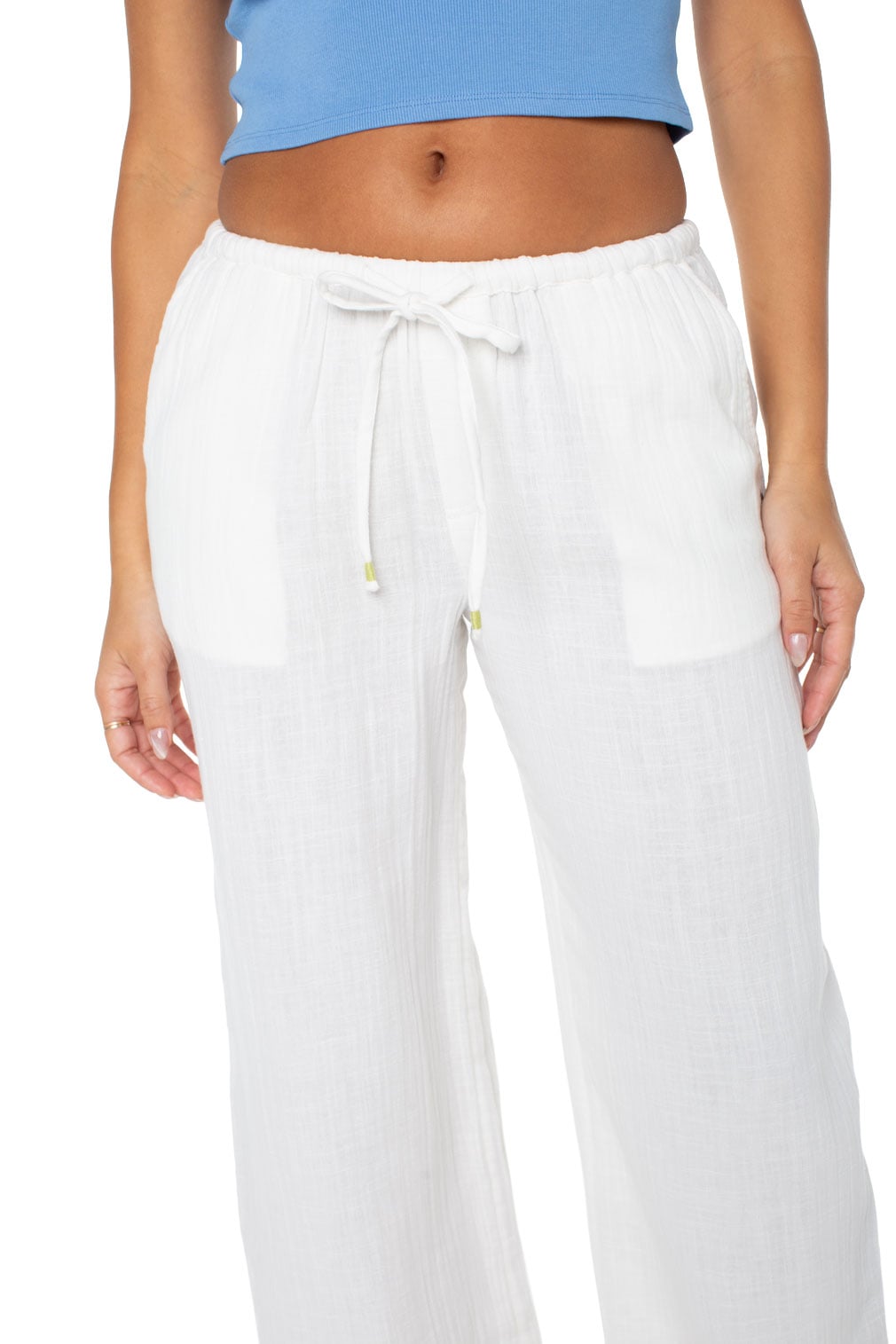 Roxy Iyla Women's Pants - Cloud Dancer Solid – alternate view 1