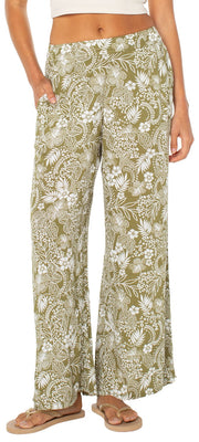 Roxy Midnight Ave Women's Pants - Olive Branch On The Prowl