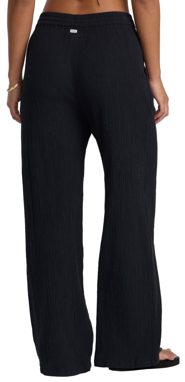 RVCA New Yume Wide Women's Pants - RVCA Black – back view