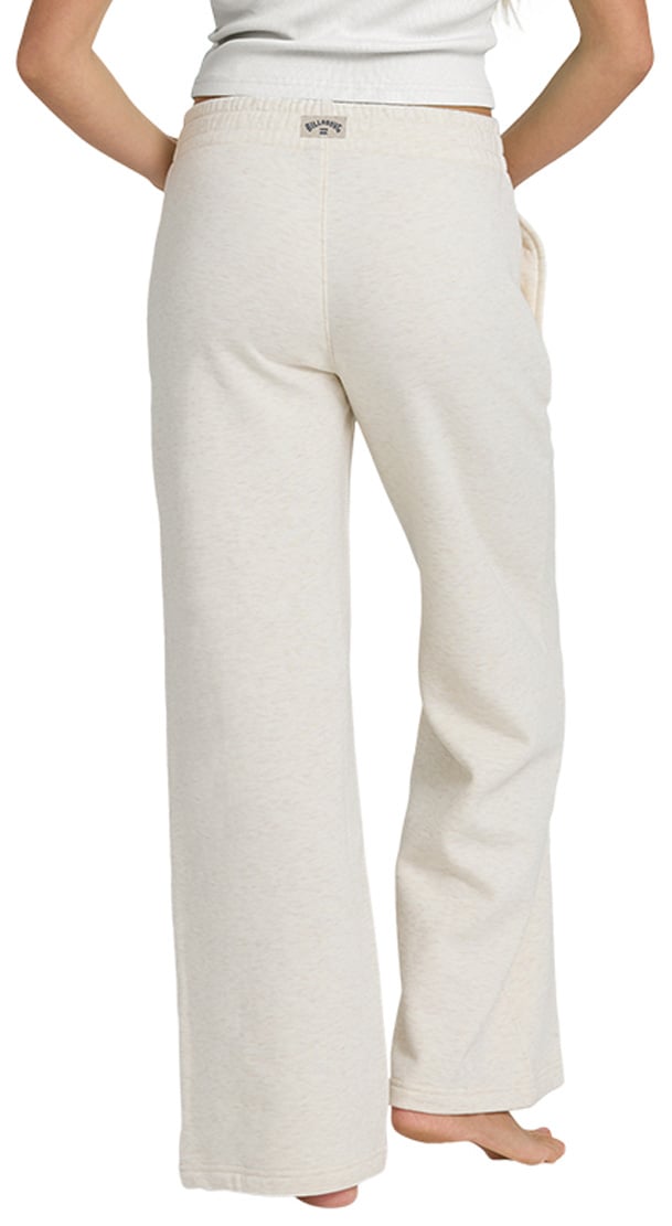 Billabong Cozy Camper Fleece Women's Pants - Oatmeal Heather – back view