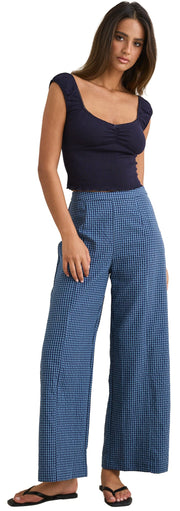 Rhythm Louise Wide Leg Women's Pants - Indigo