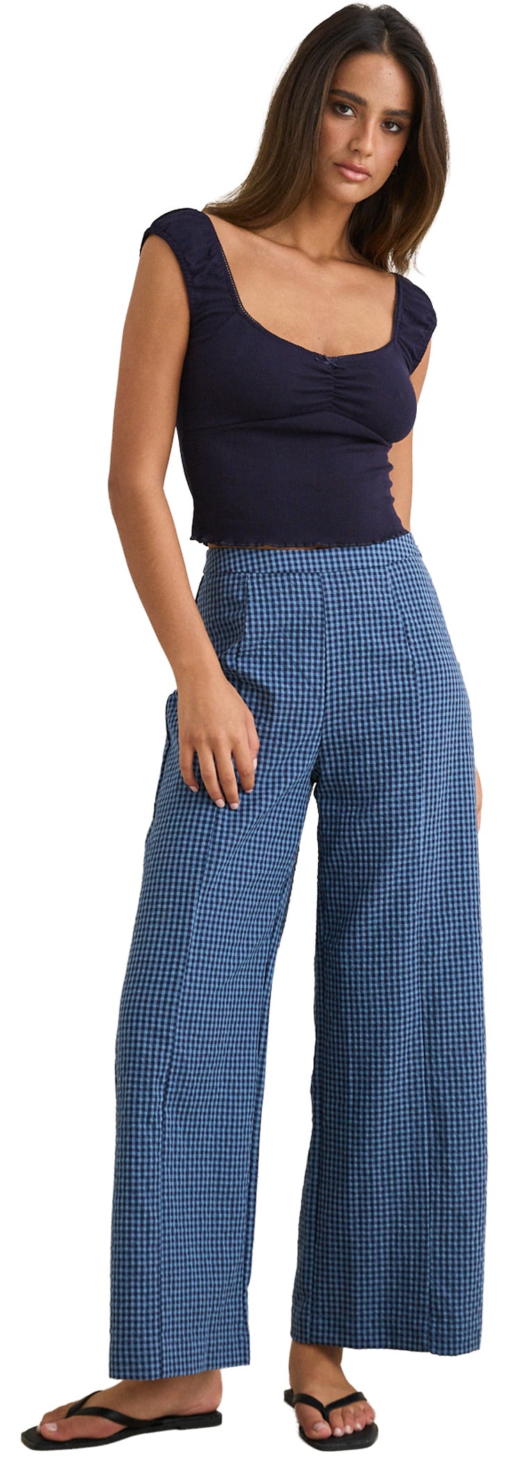 Rhythm Louise Wide Leg Women's Pants - Indigo