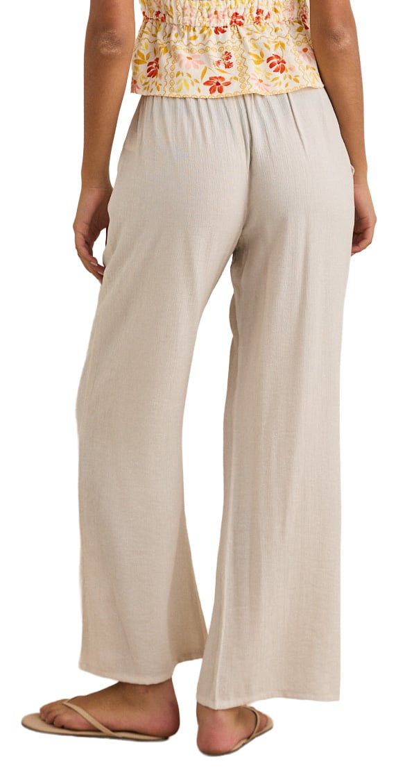 Rhythm Arlie Women's Beach Pants - Ivory – back view