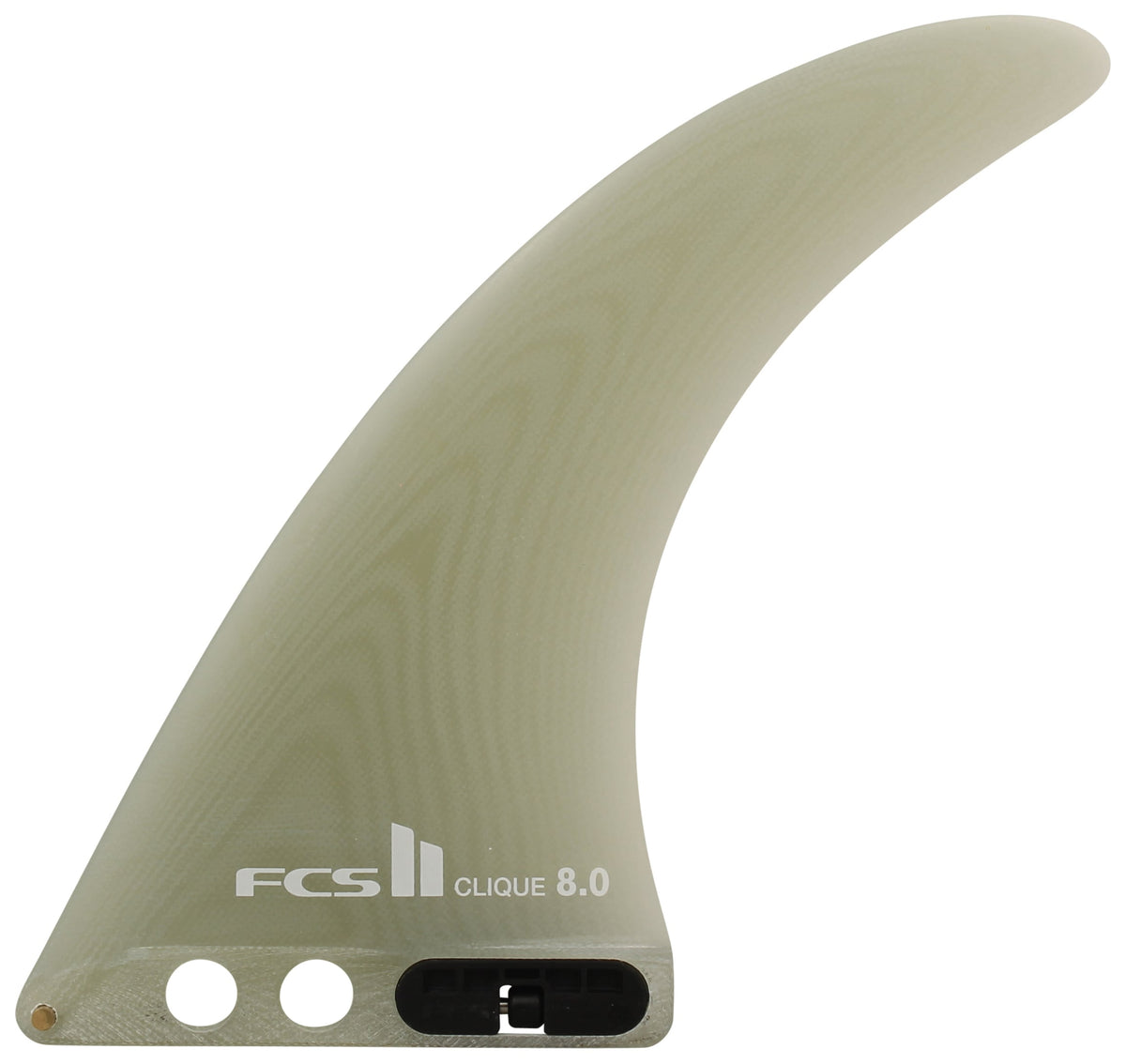 FCS II Clique 8" PG Longboard Fin - Clear
