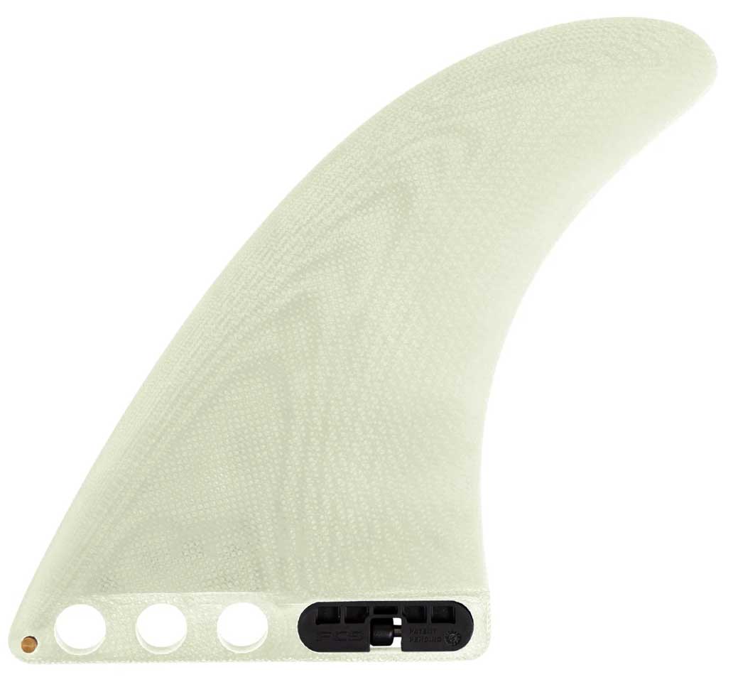 FCS II Single Performance Glass Longboard Fin - Clear
