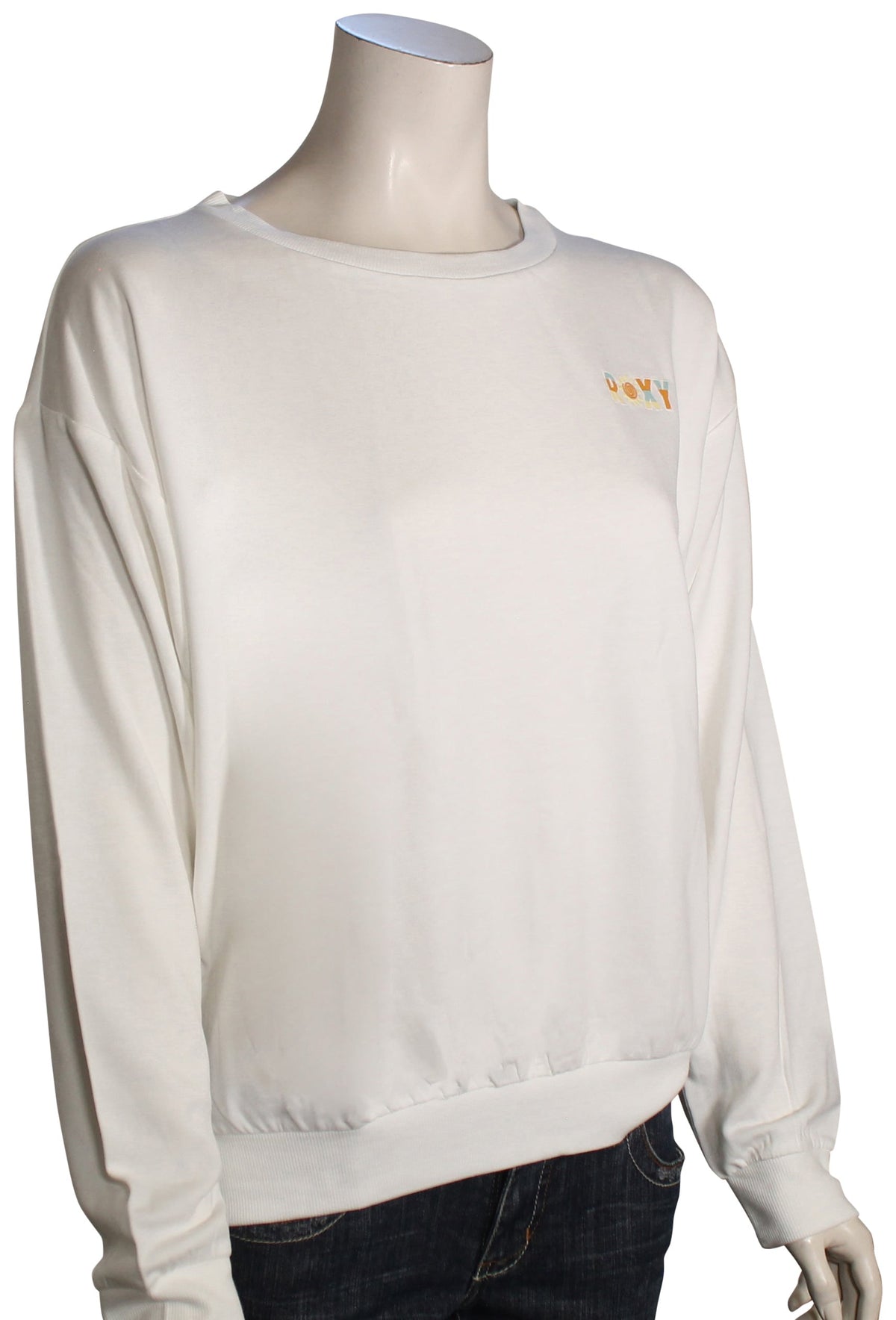 Roxy Surfing By Moonlight Pullover Sweatshirt - Egret