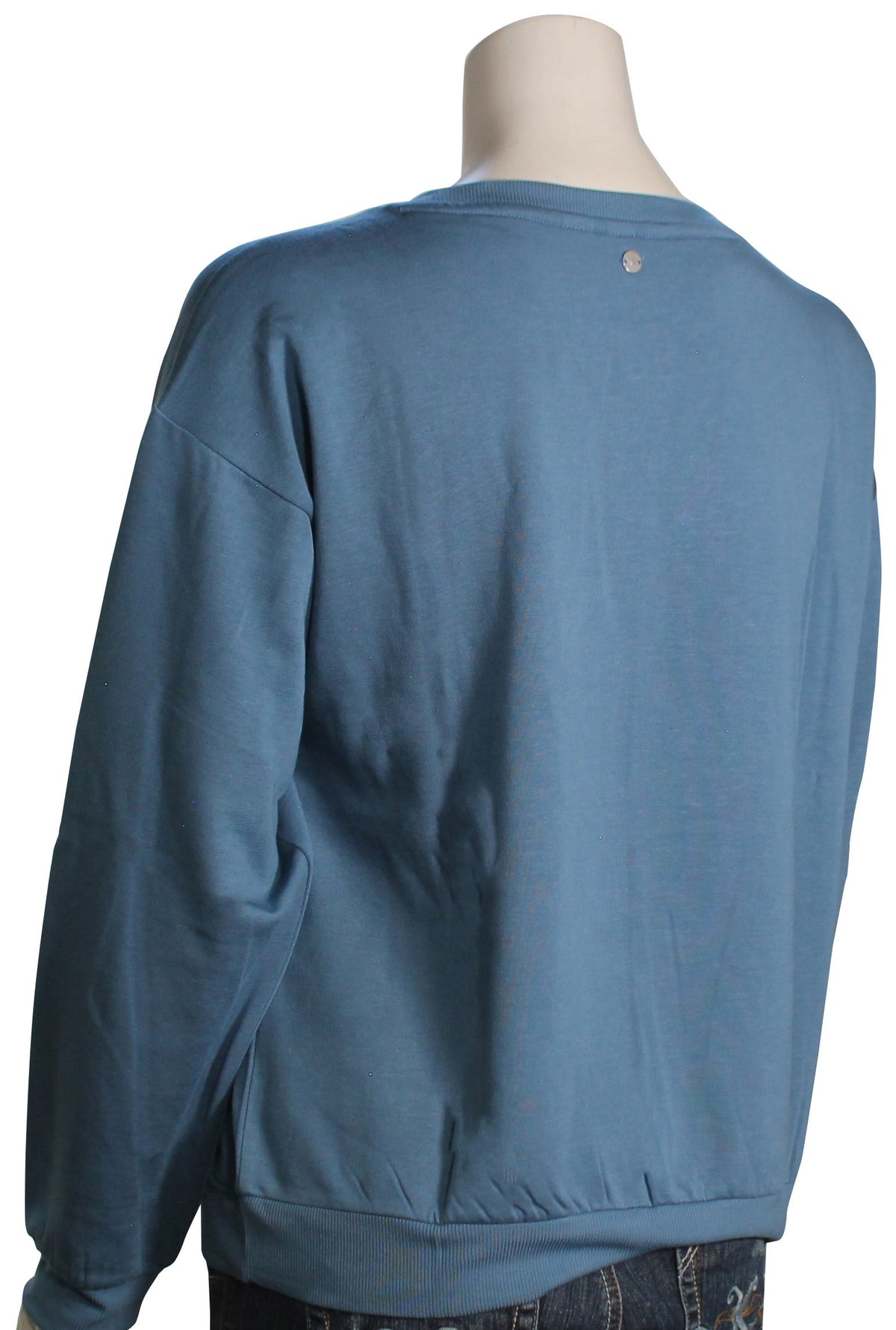 Roxy Surfing By Moonlight Pullover Sweatshirt - Blue Slate – back view