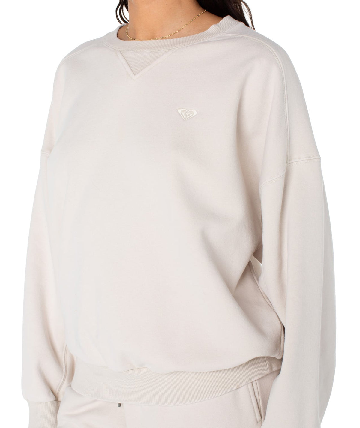 Roxy Oasis Haze Pullover Sweatshirt - Pumice Stone Vintage Wash – alternate view 1