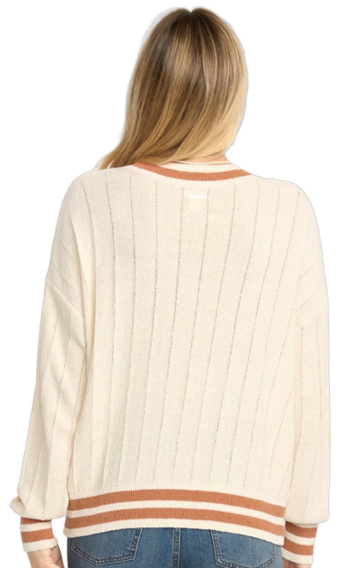 Billabong Classic Days Oversized Sweater - Whitecap – back view