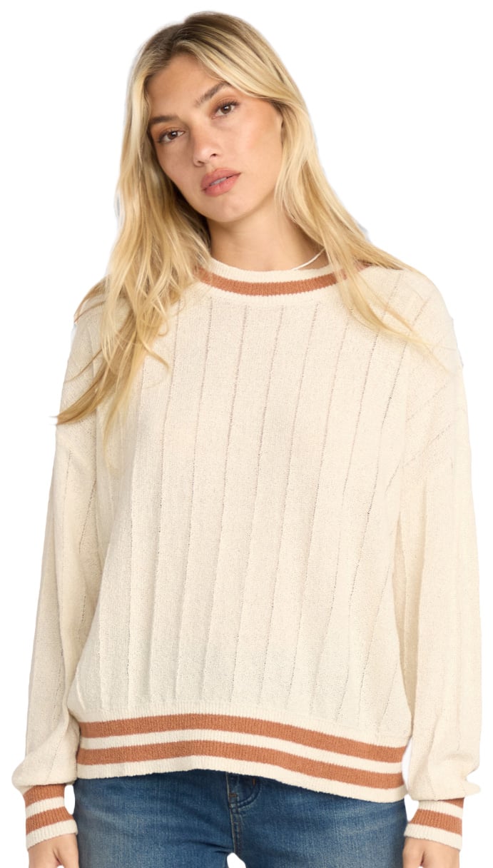 Billabong Classic Days Oversized Sweater - Whitecap