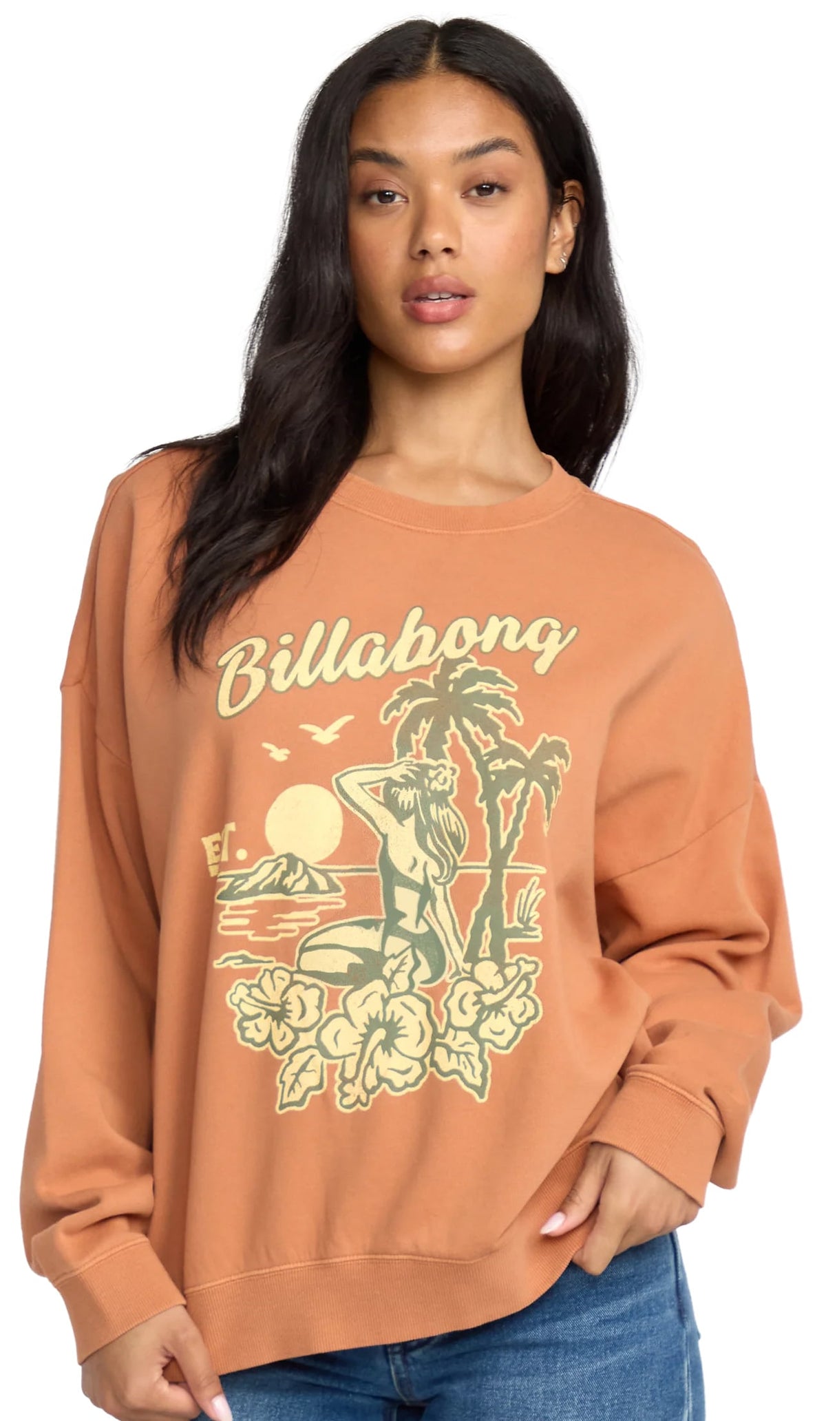 Billabong Echo Crew Pullover Sweater - Sunburnt