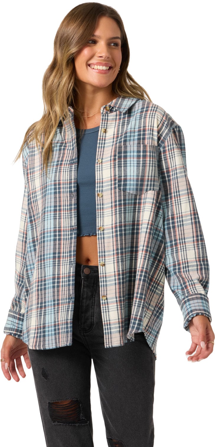 O'Neill Women's Logan Flannel Button Down Shirt