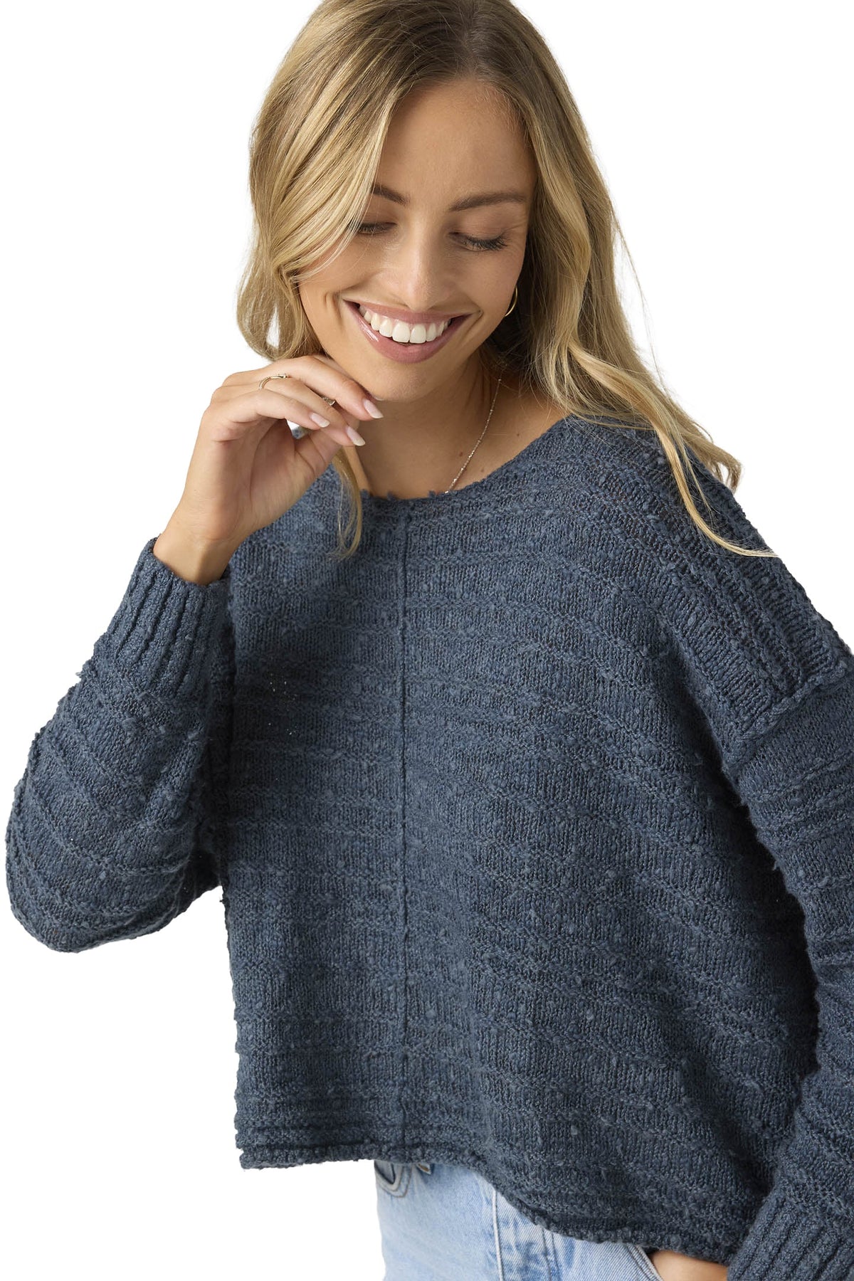 O'Neill Brayton Long Sleeve Sweater - Slate – alternate view 1