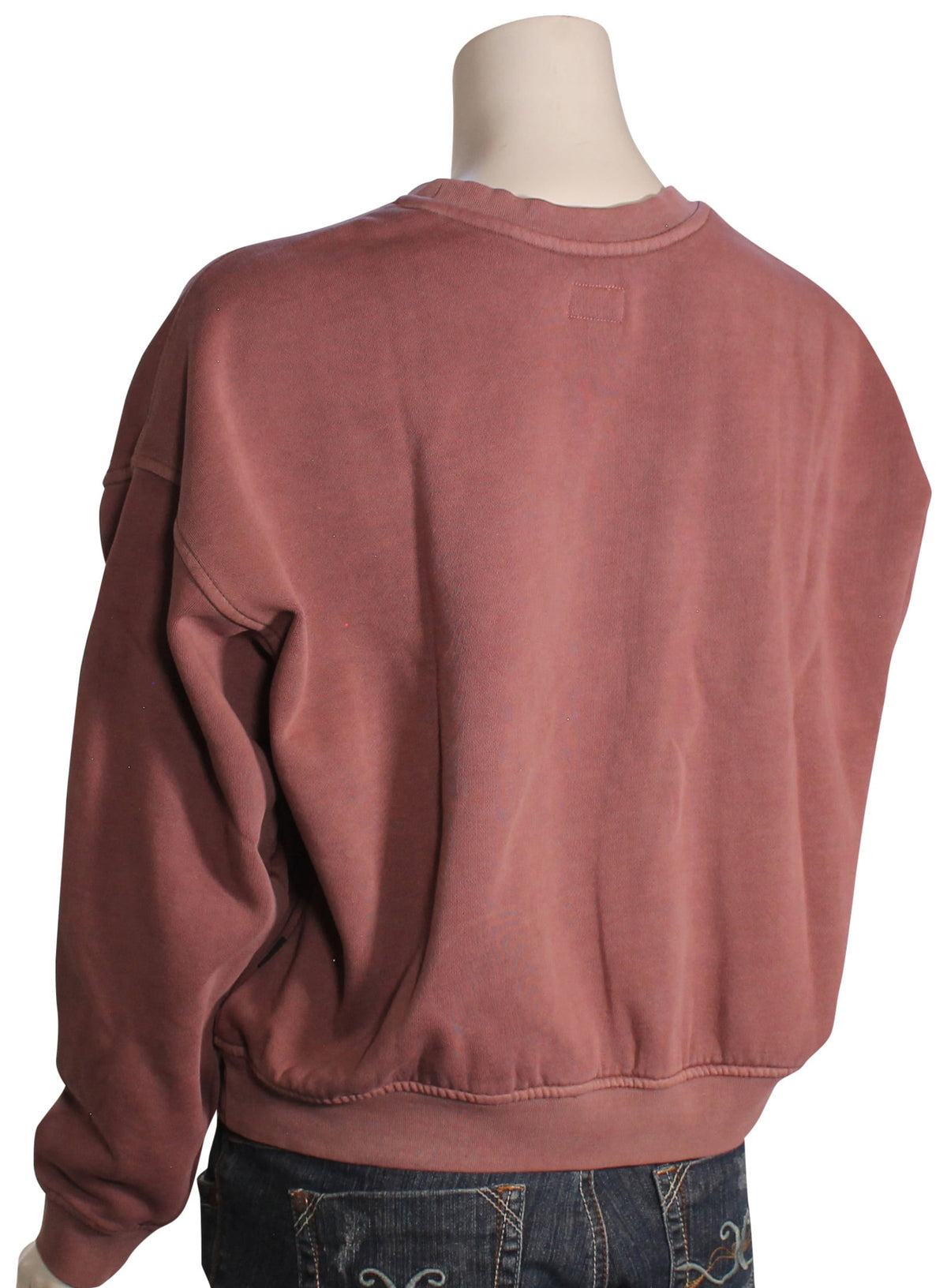RVCA Forever Fleece Sweatshirt - Acid Brown – back view
