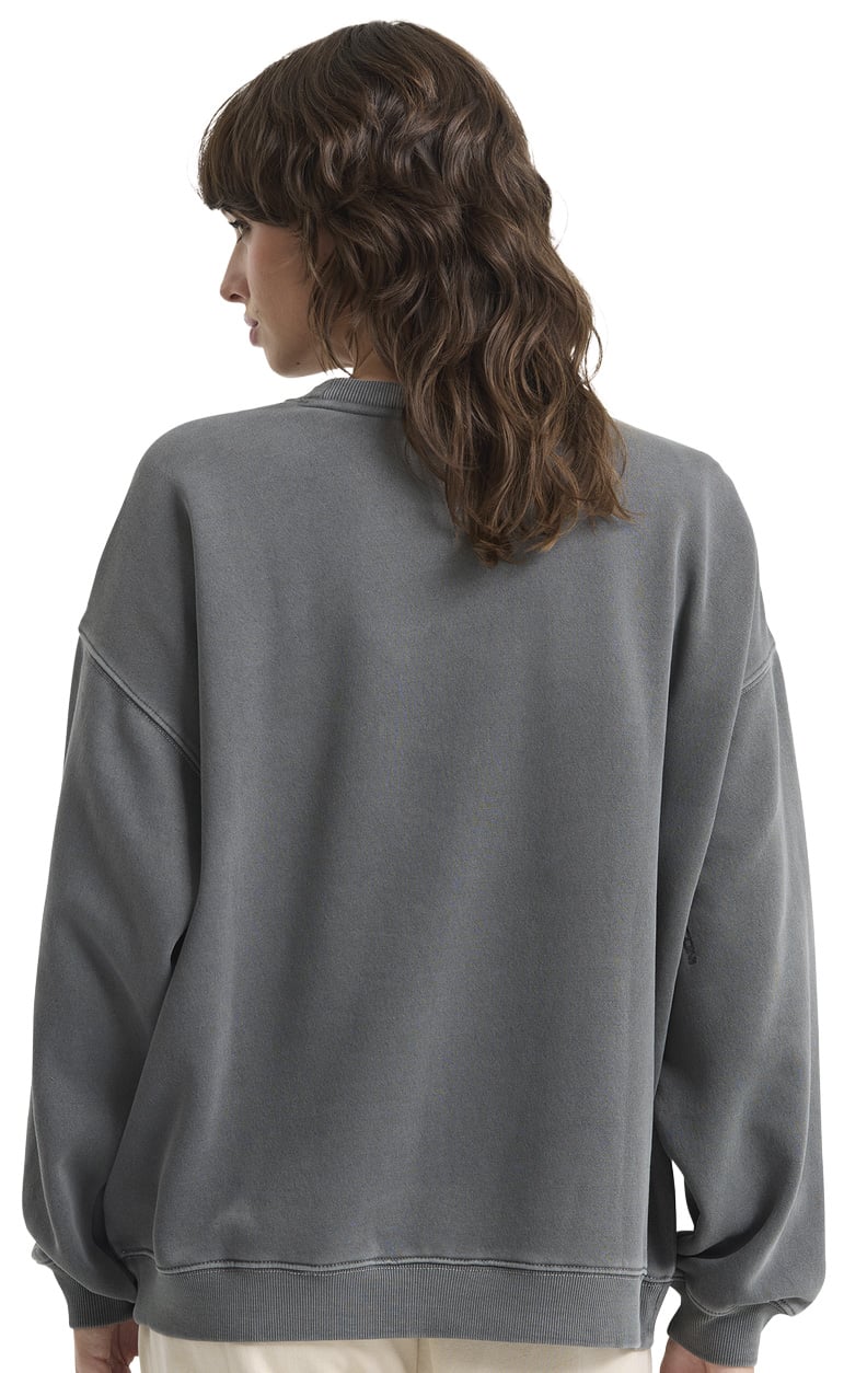 Volcom Stone Soft Crew Sweatshirt - Charcoal – back view