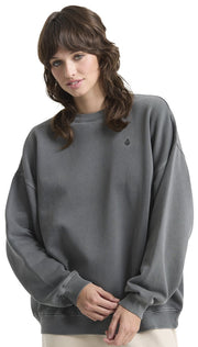 Volcom Stone Soft Crew Sweatshirt - Charcoal