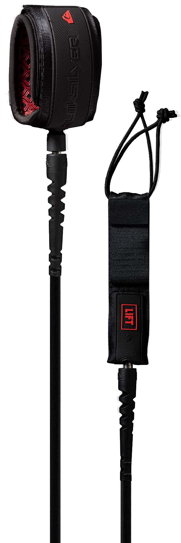 Quiksilver Lift Surfboard Leash - Black