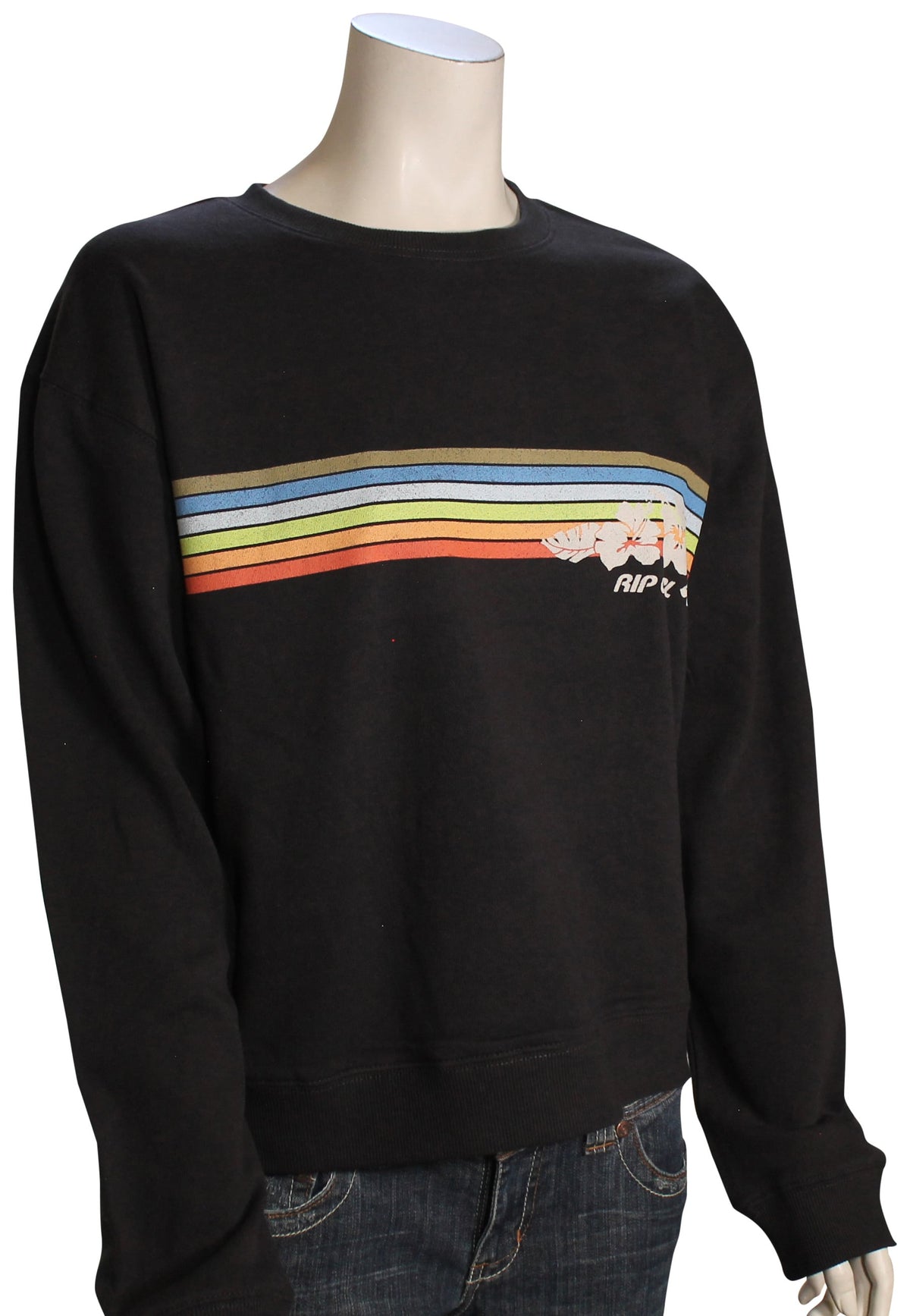 Rip Curl Hoffman Relaxed Crew Sweatshirt - Washed Black