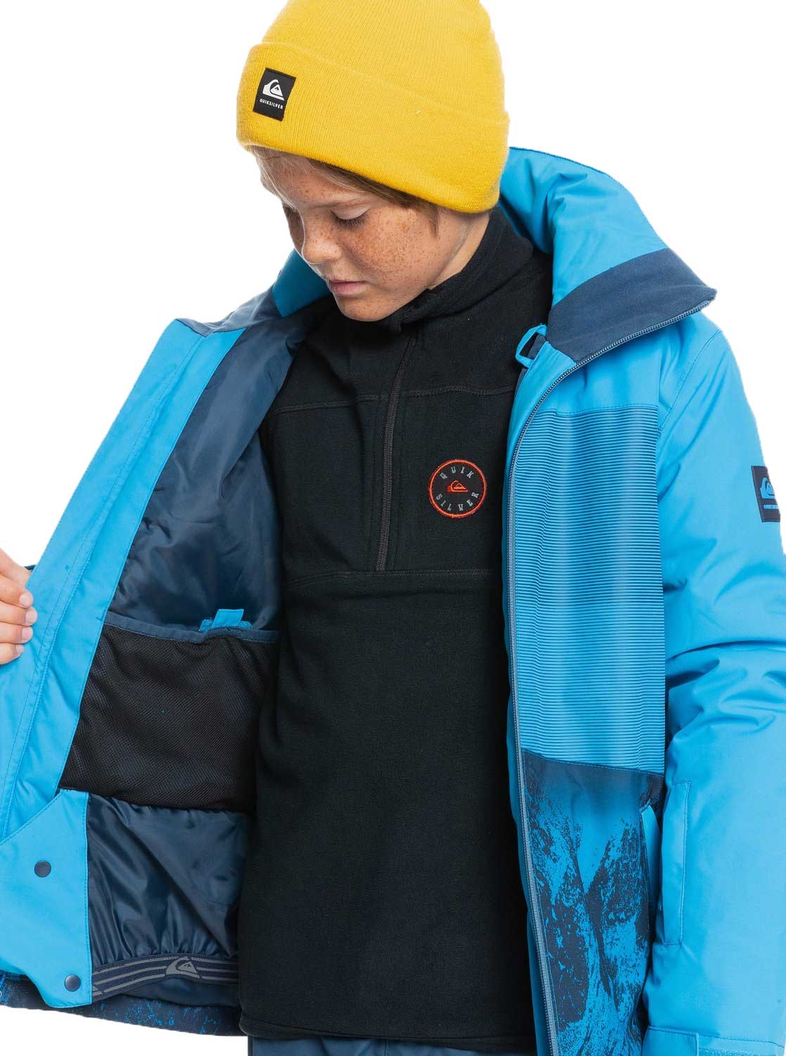 Quiksilver Boy's Silvertip Snow Jacket - Brilliant Blue Parafinum, alternate view 2