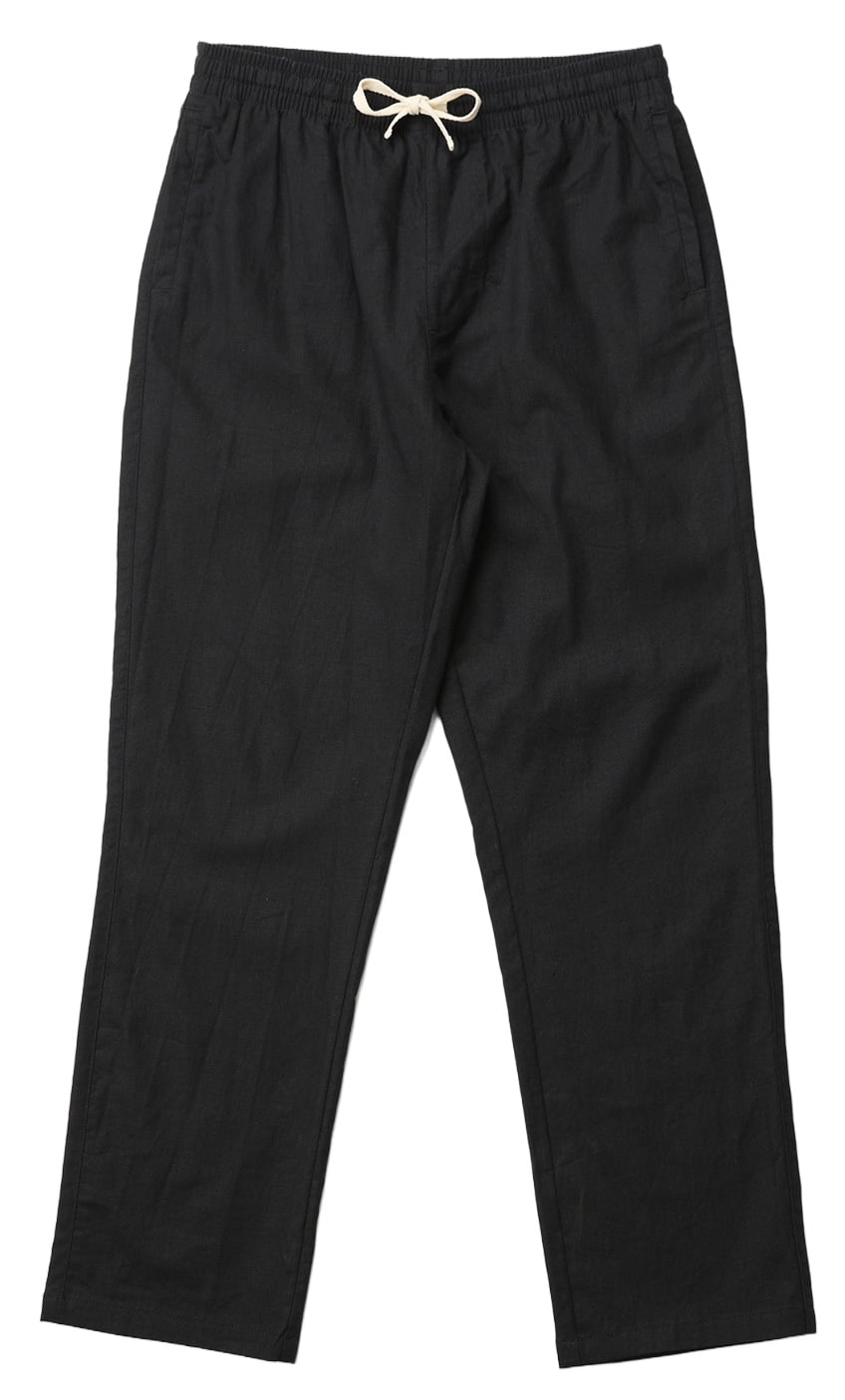 Rhythm Linen Jam Pants - Black