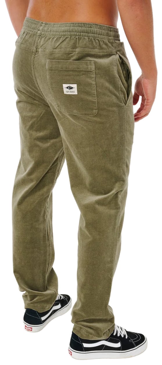 Rip Curl Classic Surf Cord Beach Pants - Surplus Green – back view
