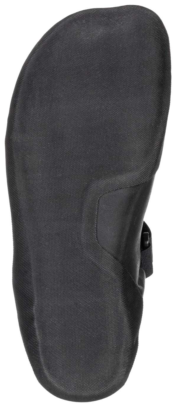 Quiksilver Everyday Sessions 5mm Round Toe Surf Boot - Black – sole view