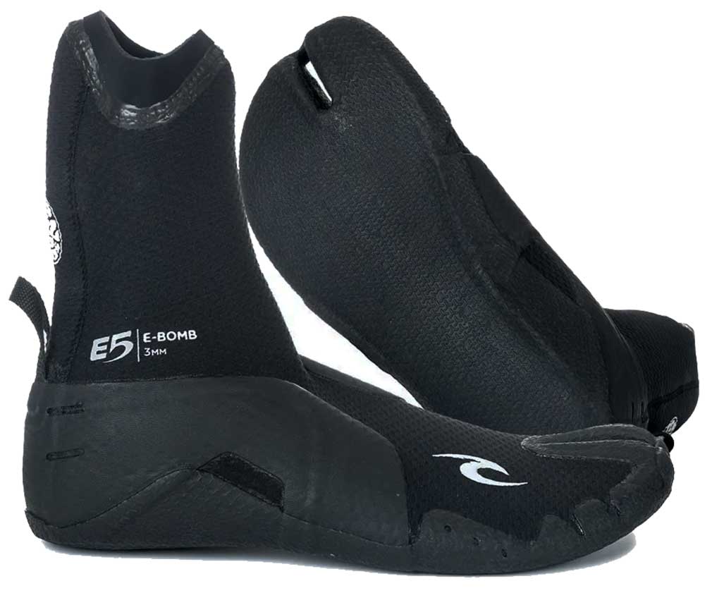 Rip Curl E-Bomb 3mm Split Toe Surf Boot - Black