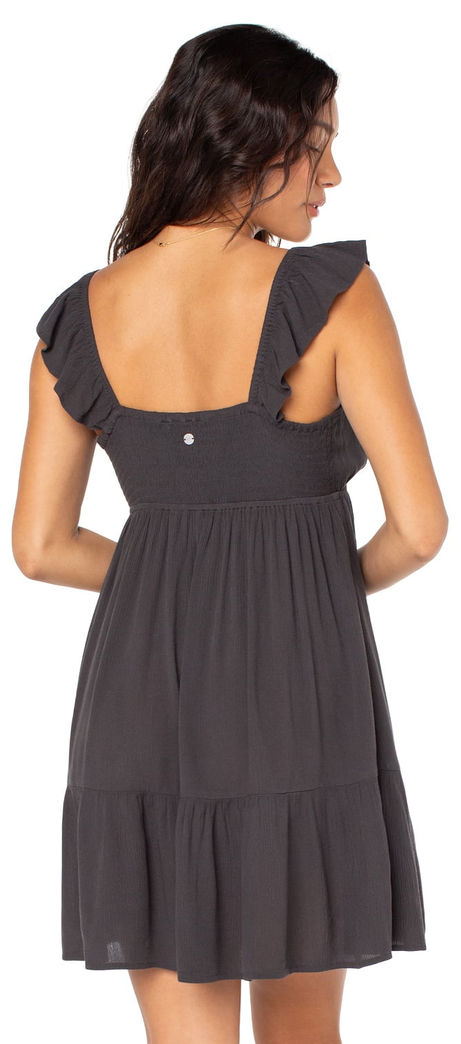 Roxy Palmy Days Mini Women's Cover Up - Phantom Solid – back view