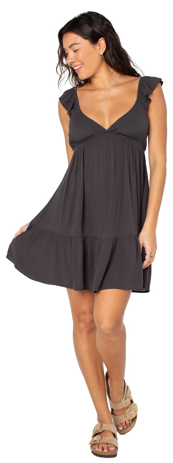 Roxy Palmy Days Mini Women's Cover Up - Phantom Solid – alternate view 1