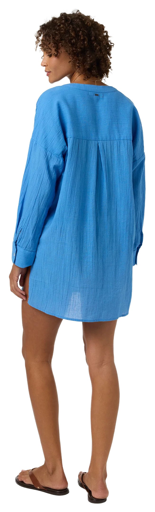 O'Neill Belizin Women's Long Sleeve Cover Up - Blue – back view