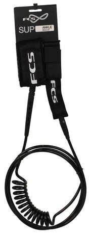 FCS Stand Up Paddle Board Regular Ankle Leash - Black