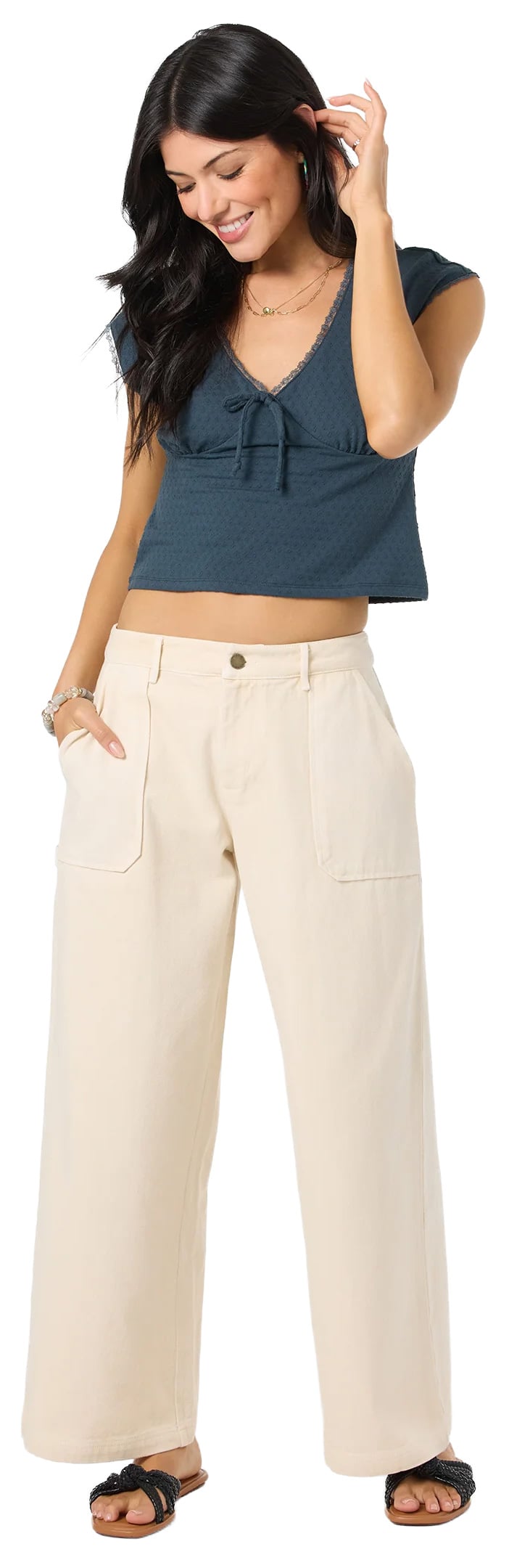 O'Neill Tamilyn Short Sleeve Women's Top - Slate – alternate view 1