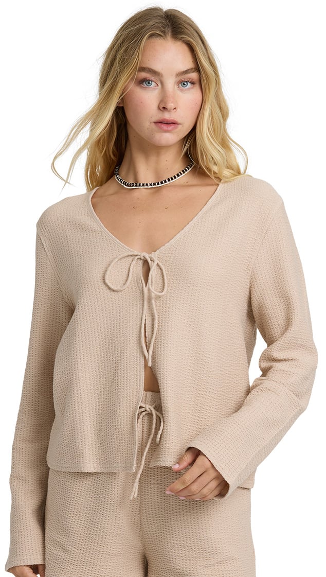 Billabong Maya LS Women's Knit Top - Oatmeal