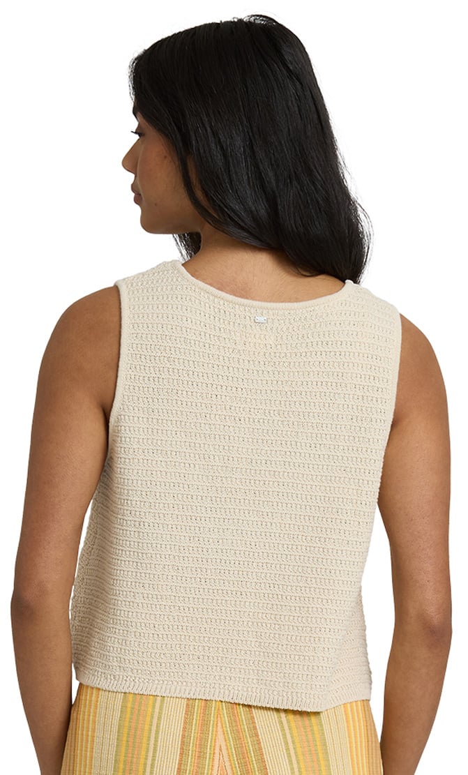 Billabong Need Now Women's Knit Tank Top - White Cap – back view