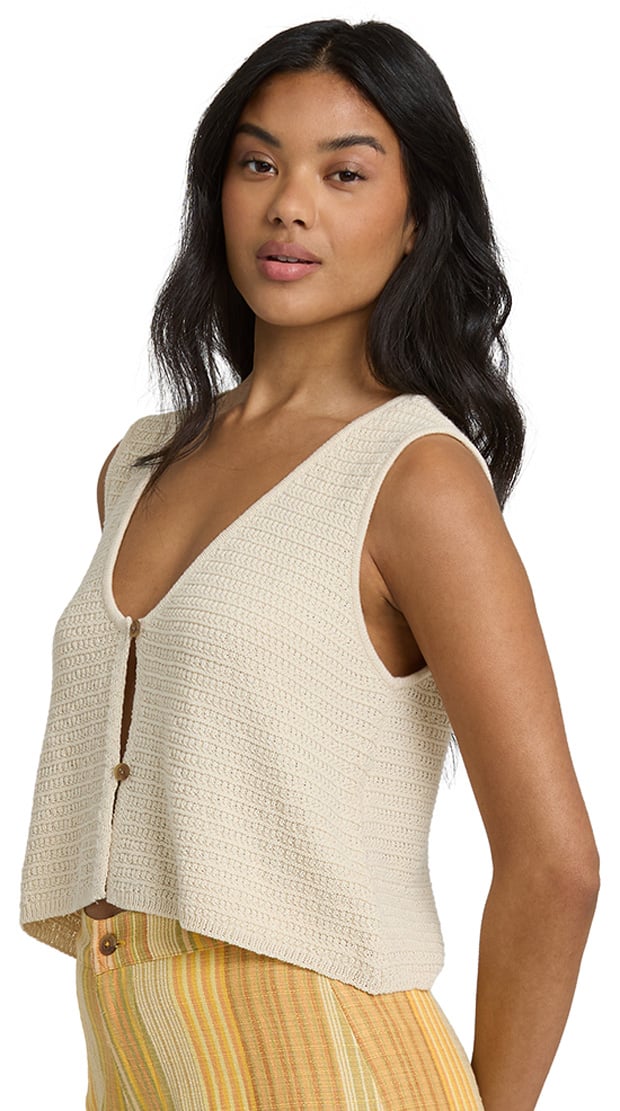Billabong Need Now Women's Knit Tank Top - White Cap – alternate view 1