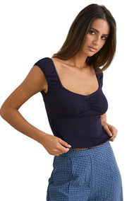 Rhythm Gracie Sweetheart Women's Top - Navy
