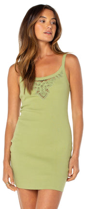 Roxy Wanderlust Women's Mini Dress - Sage Solid