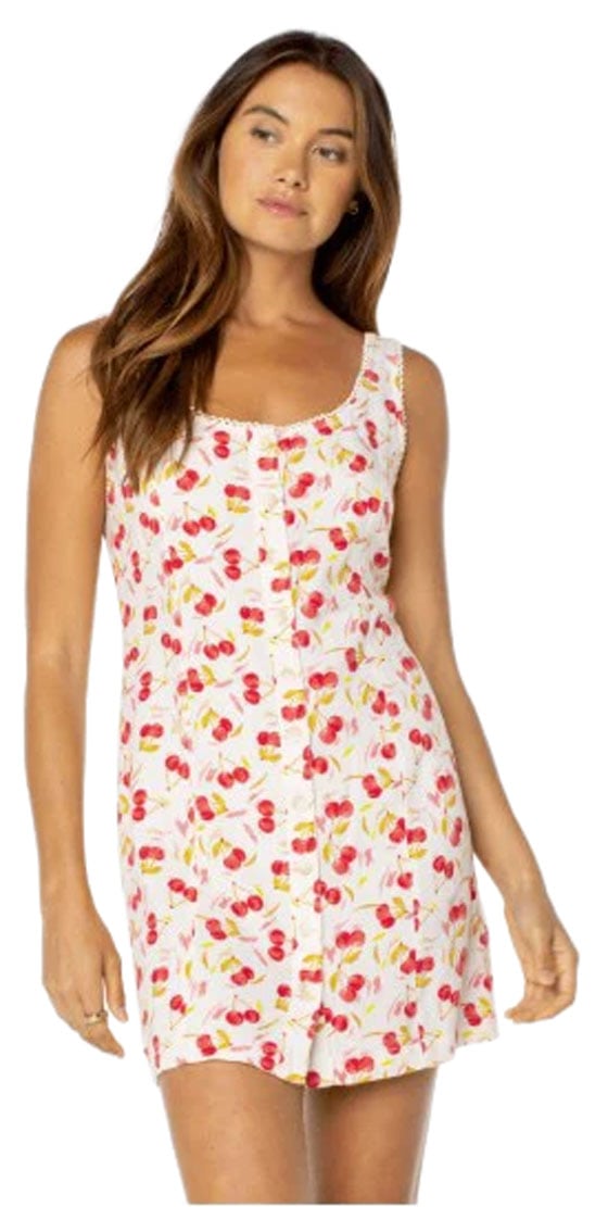 Roxy Kayla Women's Mini Dress - Hibiscus Cherry On Top