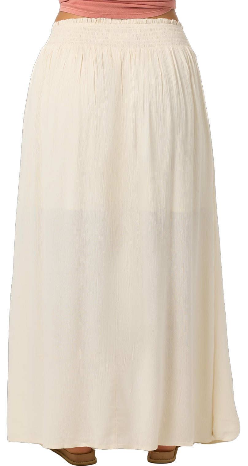O'Neill Trystan Women's Maxi Skirt - Tapioca – back view