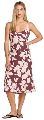 RVCA Lets Dance Women's Slip Dress - Terra Brown