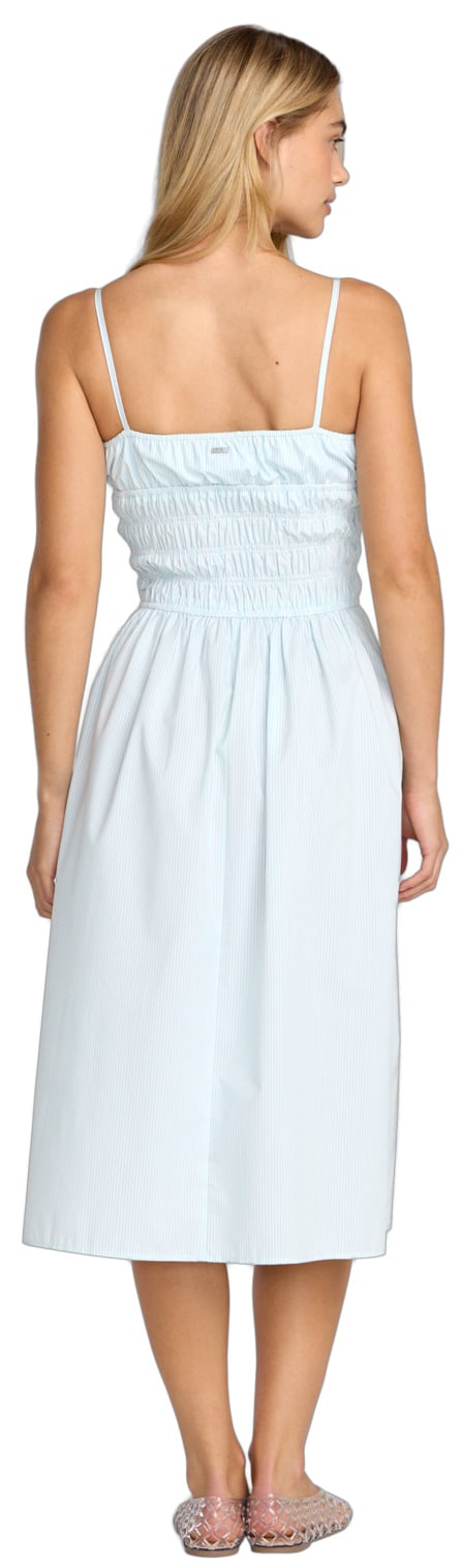 RVCA Raya Women's Midi Dress - Crystal Blue – back view