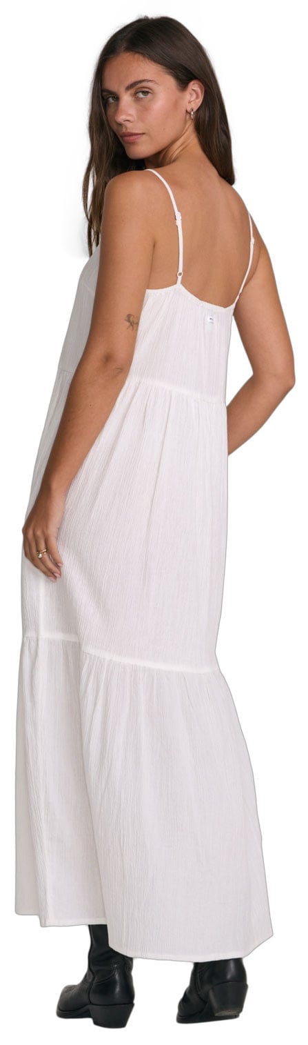 RVCA New Yume Women's Maxi Dress - Whisper White – back view